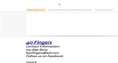 Desktop Screenshot of 40fingersband.com